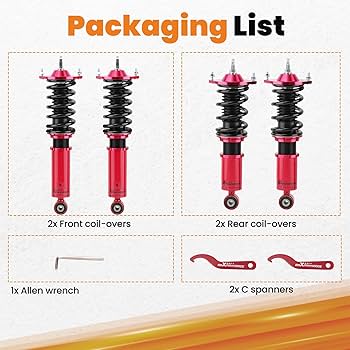 Amazon.com: ZYauto Coilovers for Mazda Miata 1990-2005, for